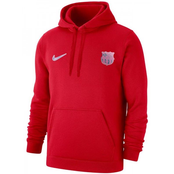 Barcelona veste capuche survêtement manteau rouge d'entraînement pour homme 2025-2026
