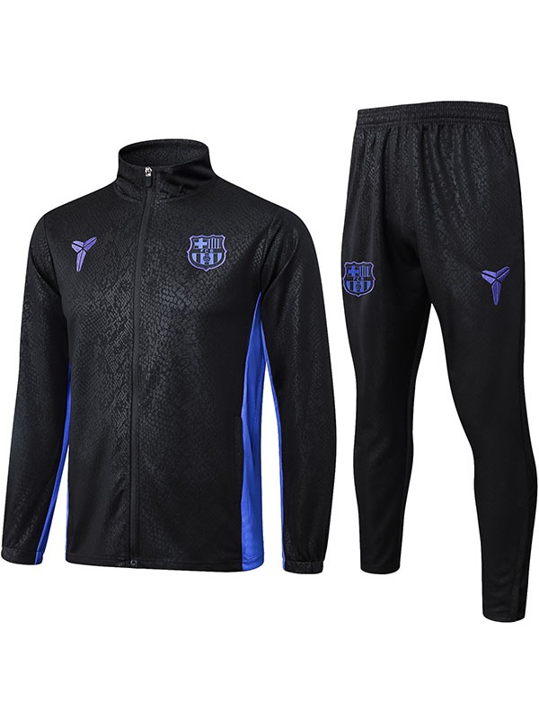 Barcelona veste de survêtement noire tenue d'entraînement homme 2025-2026