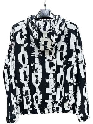 Barcelona veste coupe-vent à capuche survêtement de football vêtements de sport blanc noir fermeture éclair complète uniforme kit d'entraînement pour hommes manteau de football en plein air 2025-2026
