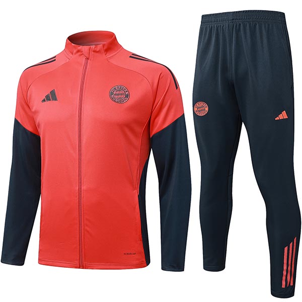 Bayern Munich jacket football sportswear tracksuit full zip men's training kit orange outdoor uniform soccer coat 2025-2026