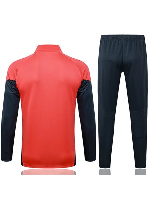 Bayern Munich jacket football sportswear tracksuit full zip men's training kit orange outdoor uniform soccer coat 2025-2026