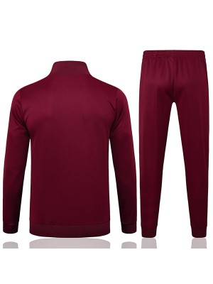 Bayern munich veste de football survêtement de sport fermeture éclair complète uniforme pour homme kit d'entraînement marron manteau de football extérieur 2025-2026