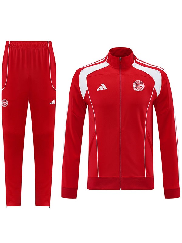 Bayern munich veste survêtement rouge tenue d'entraînement homme 2025-2026