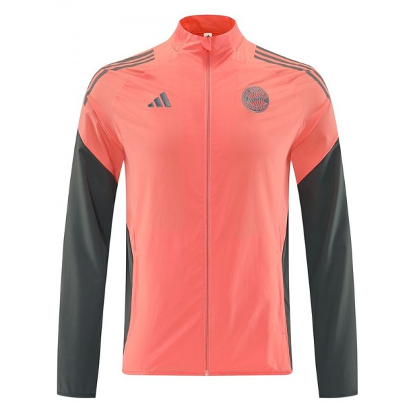 Bayern munich windbreaker jacket orange tracksuit men's training coat 2025-2026