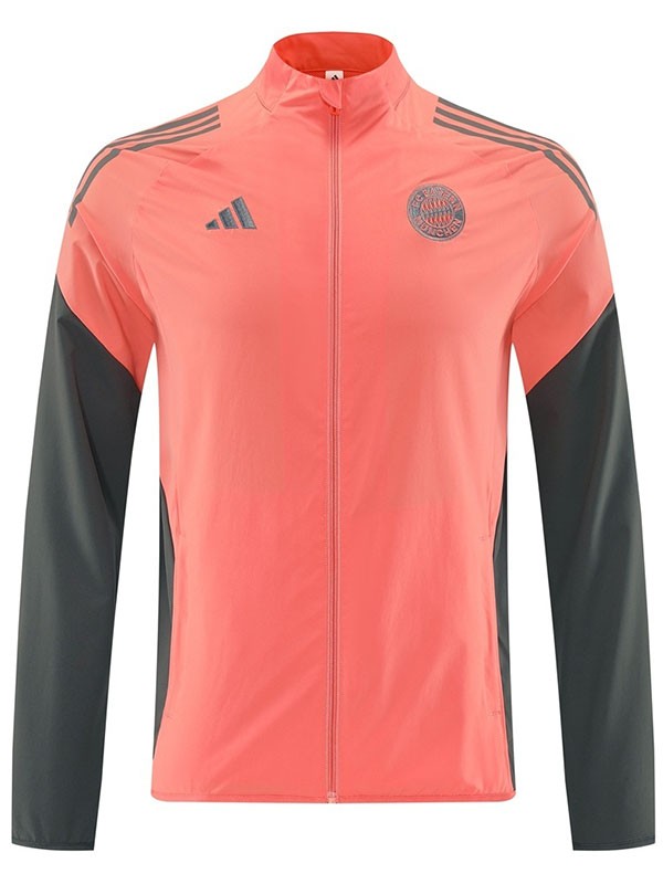 Bayern munich windbreaker jacket orange tracksuit men's training coat 2025-2026