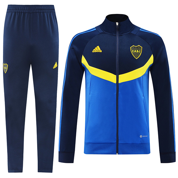 Boca juniors jacket football sportswear tracksuit full zipper men's training kit blue navy outdoor uniform soccer coat 2024-2025