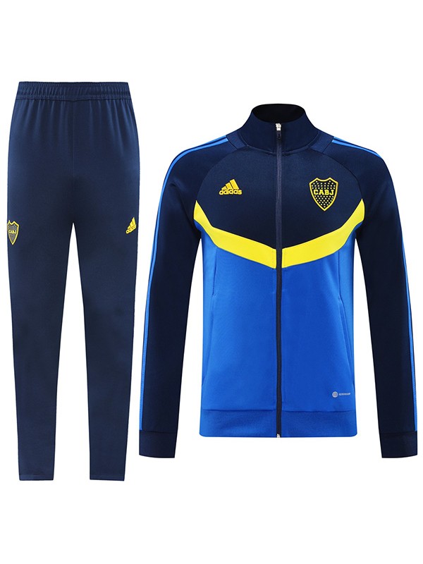 Boca juniors jacket football sportswear tracksuit full zipper men's training kit blue navy outdoor uniform soccer coat 2024-2025