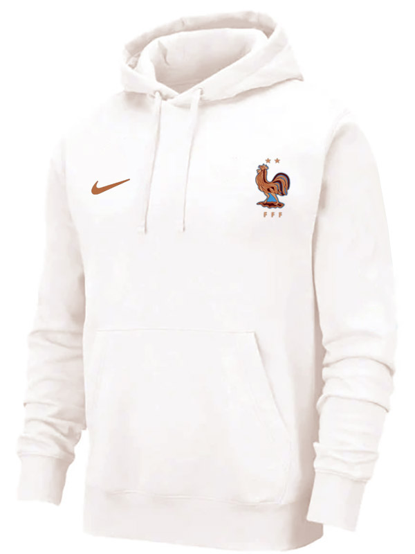 France veste capuche survêtement manteau beige d'entraînement pour homme 2025-2026