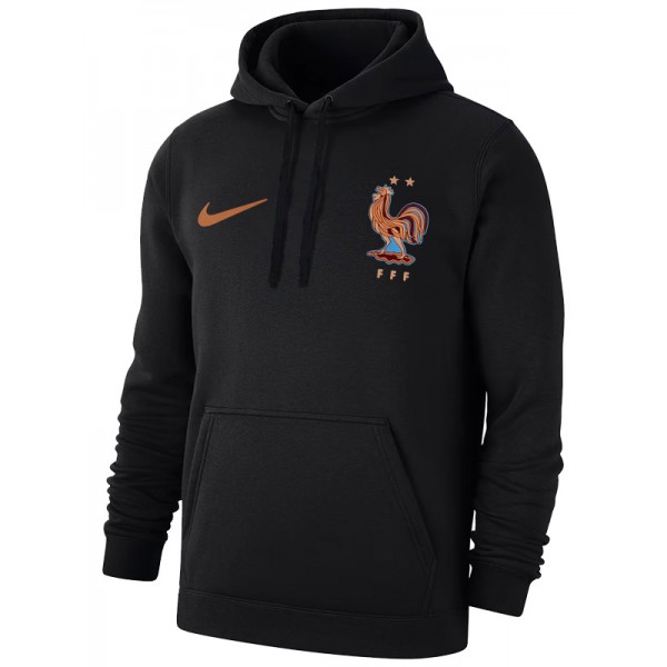 France veste capuche survêtement manteau d'entraînement noir pour homme 2025-2026