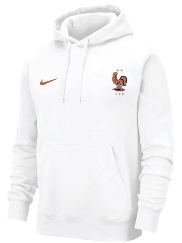 France survêtement à capuche veste blanche d'entraînement homme 2025-2026