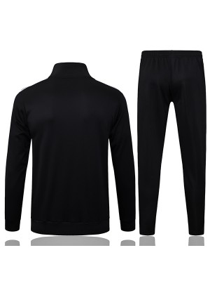 Germany veste de football 125e anniversaire survêtement de sport fermeture éclair complète kit d'entraînement noir pour hommes manteau de football extérieur 2025-2026