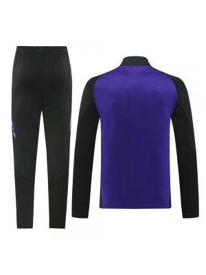 Germany jacket football sportswear tracksuit full zipper men's training kit purple outdoor uniform soccer coat 2024-2025