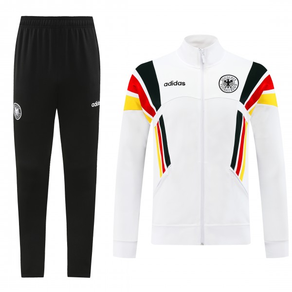 Germany jacket football sportswear tracksuit full zipper men's training kit white outdoor uniform soccer coat 2024-2025