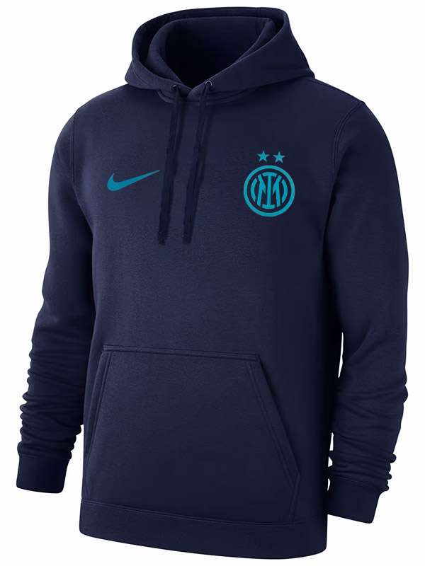 Inter milan veste capuche survêtement manteau indigo d'entraînement pour homme 2025-2026