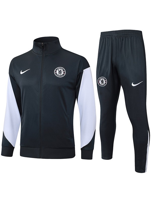 Inter Milan veste de football survêtement de sport fermeture éclair complète uniforme pour homme gris et blanc kit d'entraînement manteau de football extérieur 2025-2026