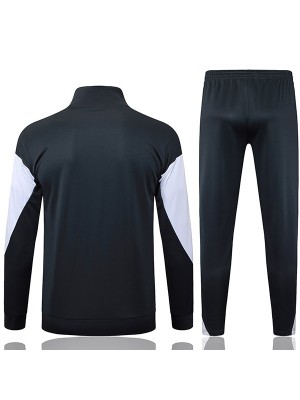 Inter Milan veste de football survêtement de sport fermeture éclair complète uniforme pour homme gris et blanc kit d'entraînement manteau de football extérieur 2025-2026