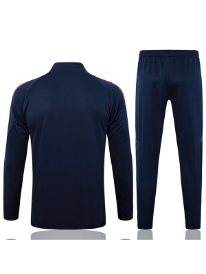 Italy jacket football sportswear tracksuit full zipper men's sapphire training kit outdoor soccer coat 2024-2025