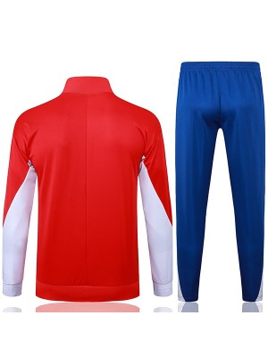 Jordan Paris Saint-Germain veste survêtement de football tenue de sport uniforme rouge à fermeture éclair tenue d'entraînement pour homme manteau de football extérieur 2024-2025