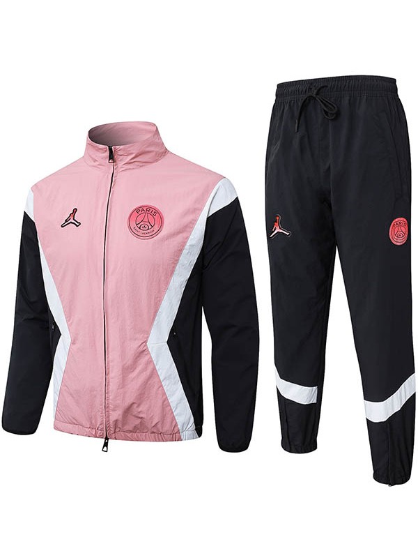 Jordan paris saint-germain veste coupe-vent rose survêtement tenue d'entraînement homme 2025-2026
