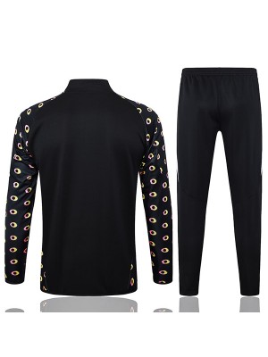 Juventus jacket football sportswear tracksuit full zipper men's training kit black outdoor soccer coat 2024-2025