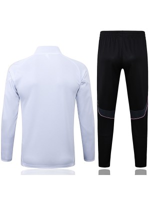 Juventus veste de football survêtement de sport fermeture éclair uniforme blanc kit d'entraînement pour hommes manteau de football extérieur 2025-2026