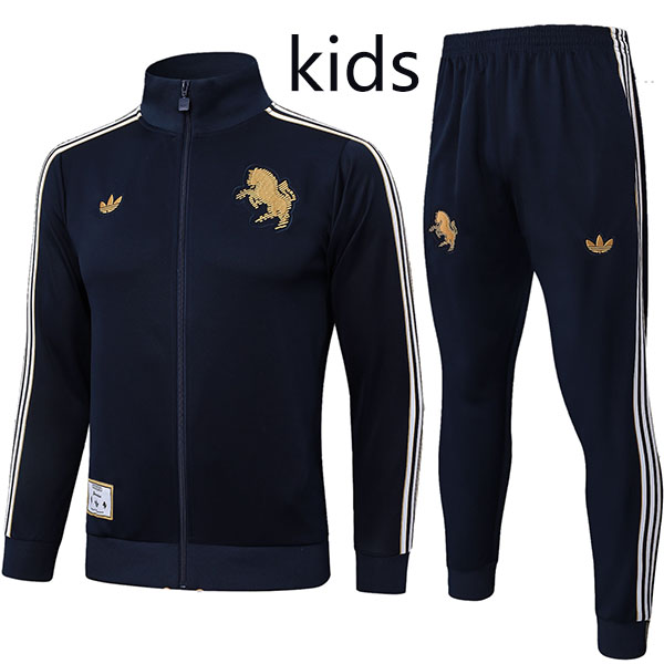 Juventus veste noire survêtement enfant tenue d'entraînement junior équipement 2025-2026