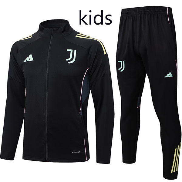 Juventus veste pour enfant survêtement noir d'entraînement jeunes 2025-2026