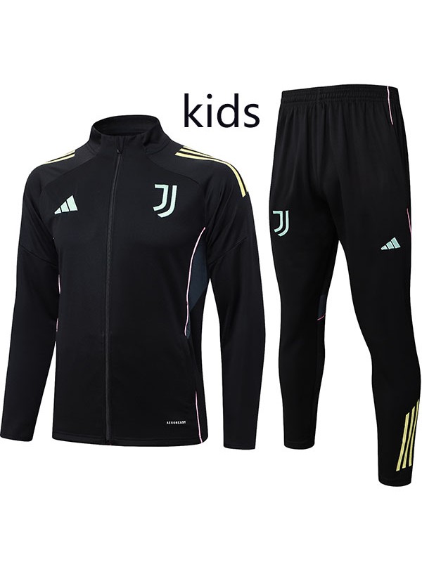 Juventus veste pour enfant survêtement noir d'entraînement jeunes 2025-2026