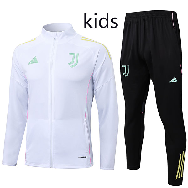 Juventus ensemble survêtement enfants veste tenue d'entraînement blanche jeunes saison 2025-2026