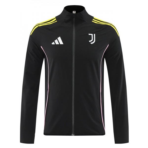 Juventus veste coupe-vent survêtement noir d'entraînement homme 2025-2026