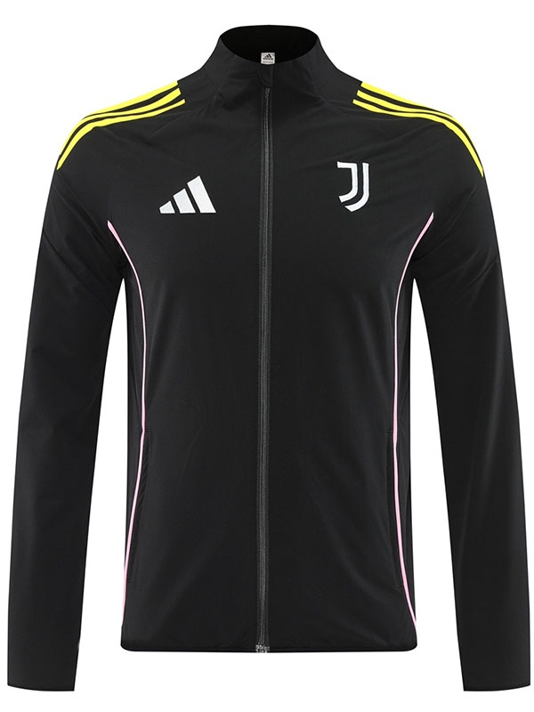 Juventus veste coupe-vent survêtement noir d'entraînement homme 2025-2026
