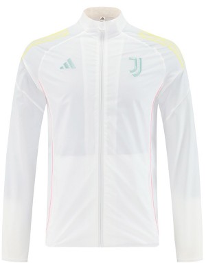 Juventus veste coupe-vent survêtement blanc d'entraînement homme 2025-2026