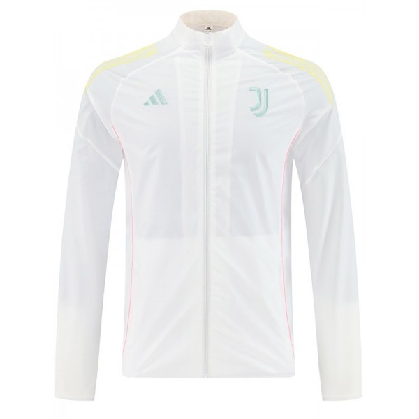 Juventus veste coupe-vent survêtement blanc d'entraînement homme 2025-2026
