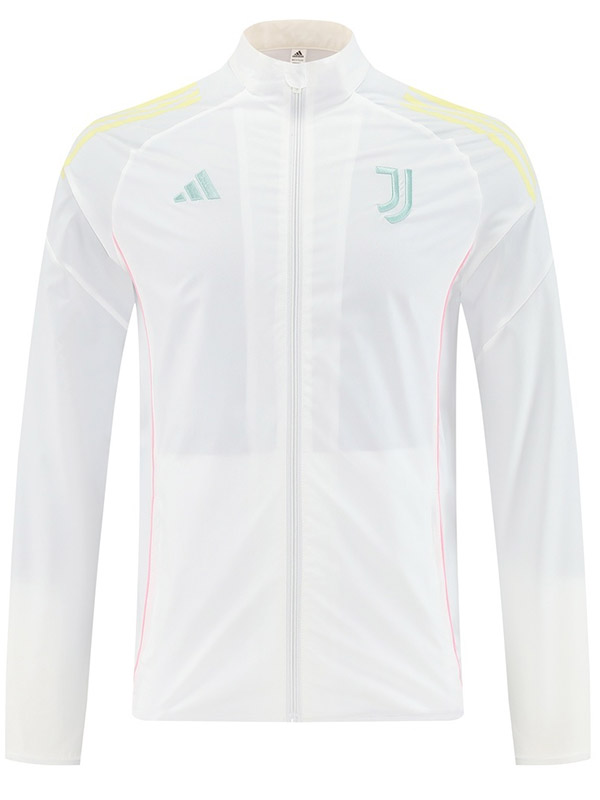 Juventus veste coupe-vent survêtement blanc d'entraînement homme 2025-2026