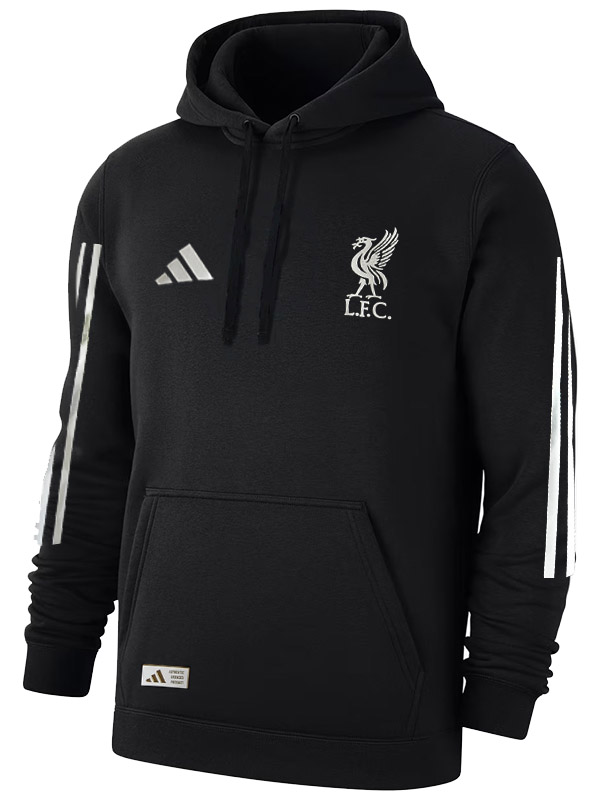 Liverpool veste capuche survêtement manteau d'entraînement noir pour homme 2025-2026