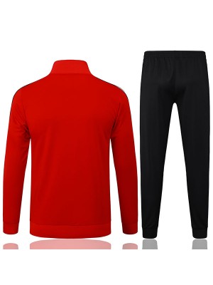 Liverpool veste de football survêtement de sport fermeture éclair complète uniforme pour homme rouge et noir kit d'entraînement manteau de football extérieur 2025-2026