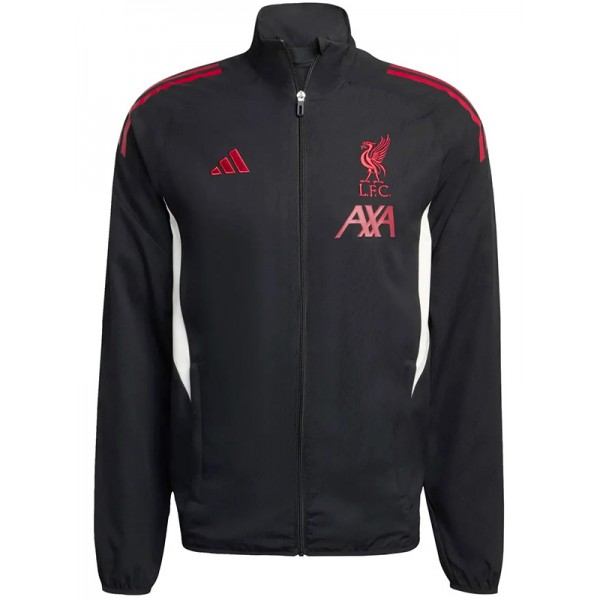 Liverpool veste coupe-vent survêtement noir d'entraînement homme 2025-2026