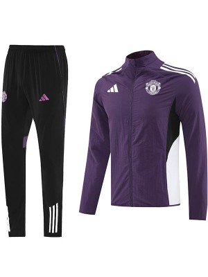 Manchester united coupe vent survêtement violet d'entraînement homme 2025-2026