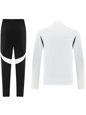 Manchester united coupe vent survêtement blanc veste d'entraînement homme 2025-2026