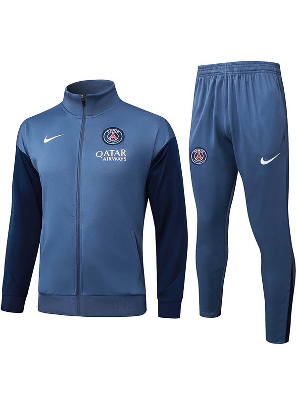 Paris saint-germain veste survêtement gris foncé pour homme manteau d'entraînement 2025-2026
