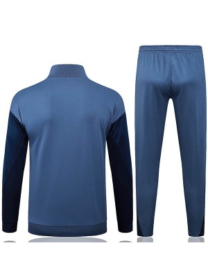 Paris saint-germain veste survêtement gris foncé pour homme manteau d'entraînement 2025-2026