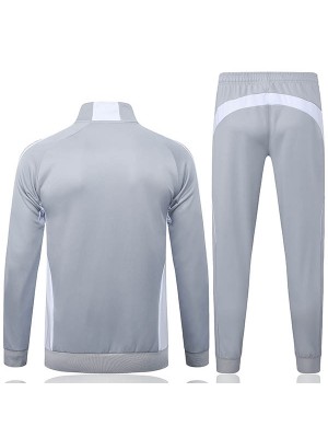 Real madrid veste survêtement gris clair pour homme manteau d'entraînement 2025-2026