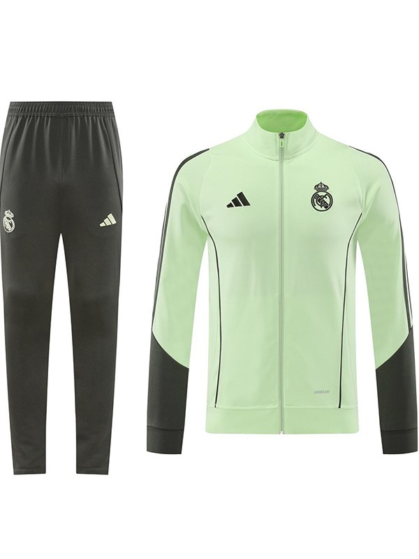 Real madrid veste survêtement tenue d'entraînement homme bleu-vert marine 2025-2026