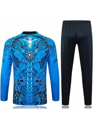 SSC Napoli veste football sportswear survêtement fermeture éclair complète manteau de football extérieur kit d'entraînement or homme 2025-2026