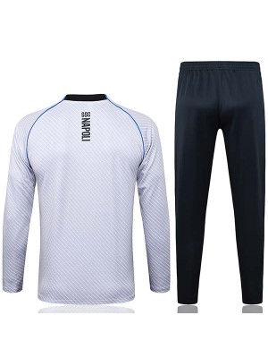 SSC napoli veste de sport de football survêtement fermeture éclair complète vert noir kit d'entraînement manteau de football en plein air 2025-2026