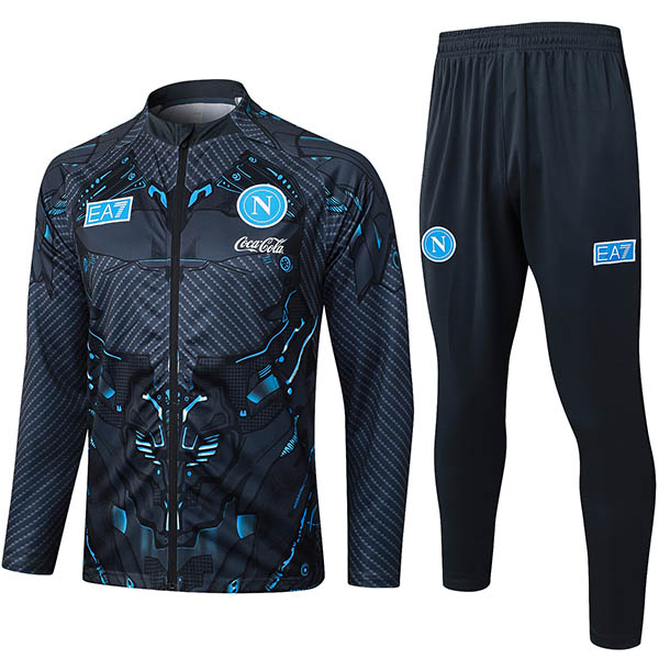 SSC Naples veste survêtement noir maillot d'entraînement homme 2025-2026