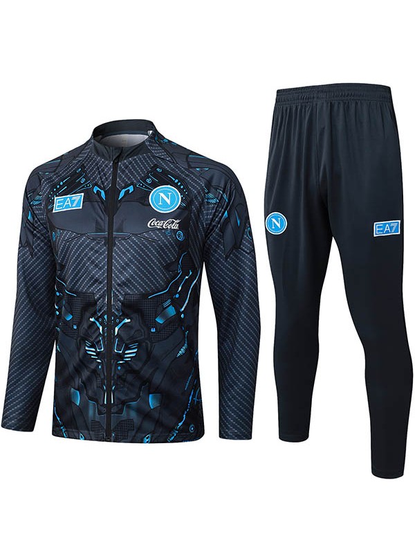 SSC Naples veste survêtement noir maillot d'entraînement homme 2025-2026