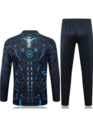 SSC Naples veste survêtement noir maillot d'entraînement homme 2025-2026