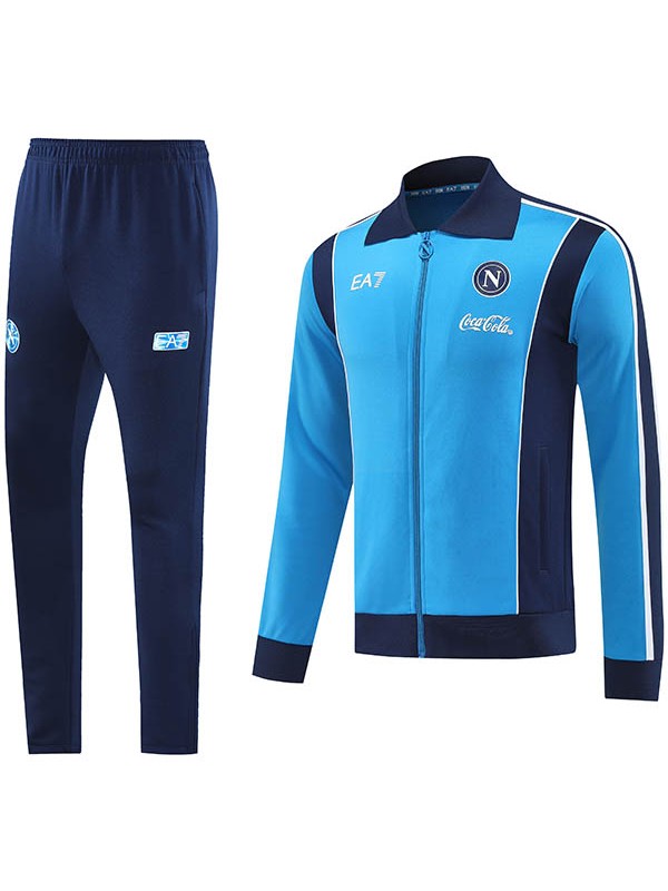 SSC napoli veste survêtement bleue tenue d'entraînement homme 2025-2026