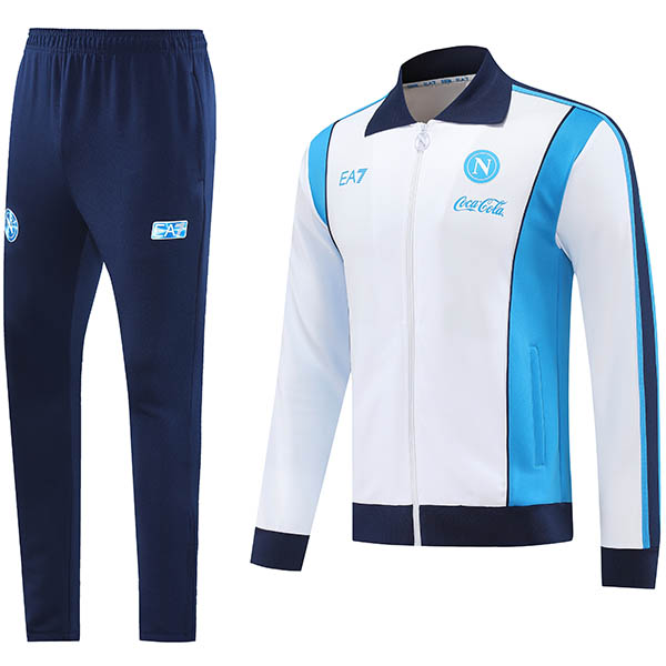 SSC napoli veste de survêtement blanche tenue d'entraînement homme 2025-2026